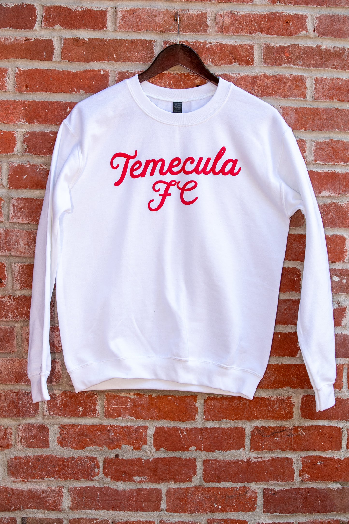 Temecula FC Puff Letter Sweater White