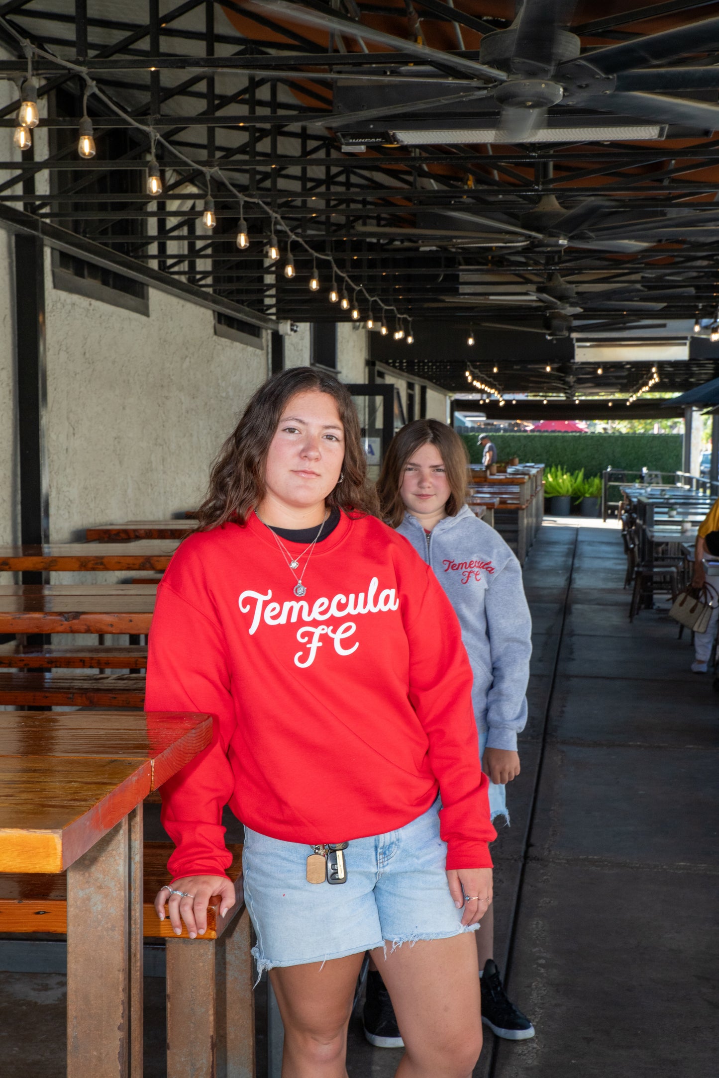 Temecula FC Puff Letter Sweater Red