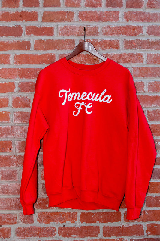 Temecula FC Puff Letter Sweater Red